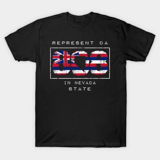 Rep Da 808 in Nevada State by Hawaii Nei All Day T-Shirt